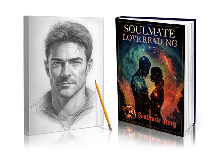 Soulmate Story hand-drawn psychic soulmate sketch and love reading package